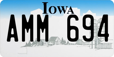 IA license plate AMM694