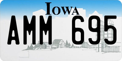 IA license plate AMM695