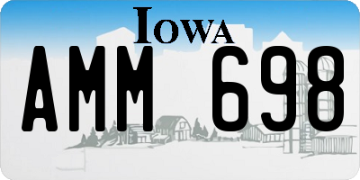IA license plate AMM698