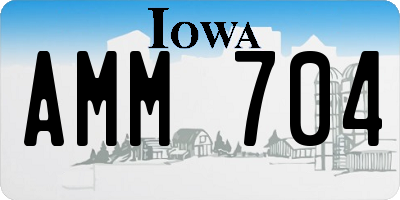 IA license plate AMM704