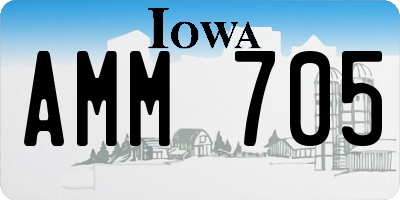 IA license plate AMM705