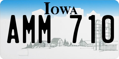 IA license plate AMM710