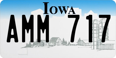 IA license plate AMM717