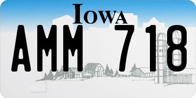 IA license plate AMM718
