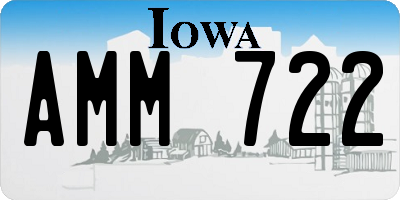 IA license plate AMM722