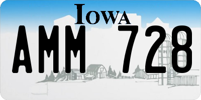 IA license plate AMM728