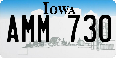 IA license plate AMM730