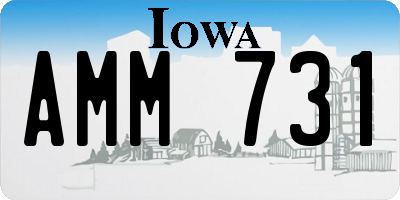 IA license plate AMM731