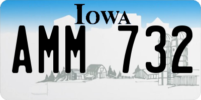 IA license plate AMM732