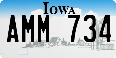 IA license plate AMM734