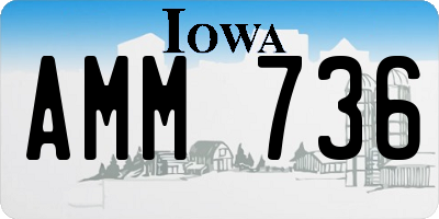 IA license plate AMM736
