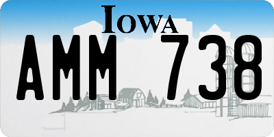 IA license plate AMM738