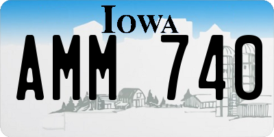IA license plate AMM740