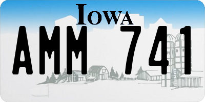 IA license plate AMM741