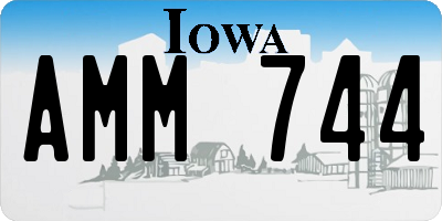 IA license plate AMM744