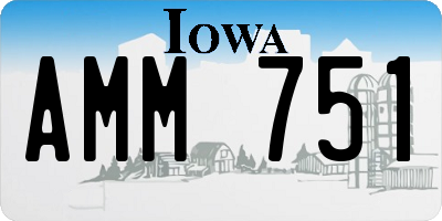 IA license plate AMM751