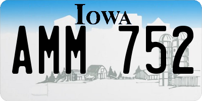 IA license plate AMM752