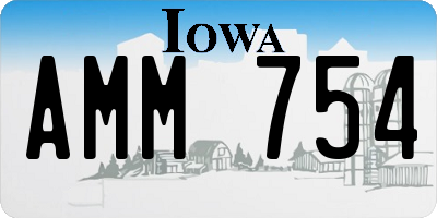 IA license plate AMM754