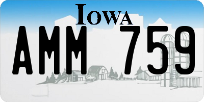 IA license plate AMM759