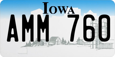 IA license plate AMM760