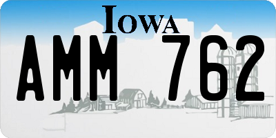 IA license plate AMM762