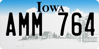 IA license plate AMM764