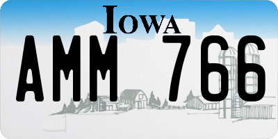 IA license plate AMM766
