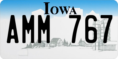 IA license plate AMM767