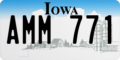 IA license plate AMM771