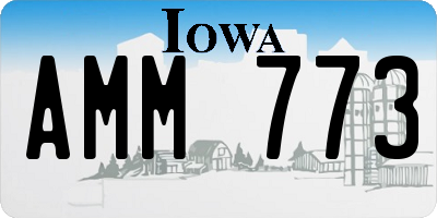 IA license plate AMM773