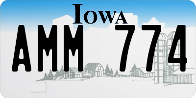 IA license plate AMM774