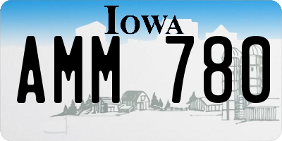 IA license plate AMM780
