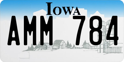 IA license plate AMM784