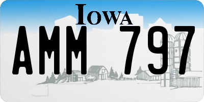 IA license plate AMM797