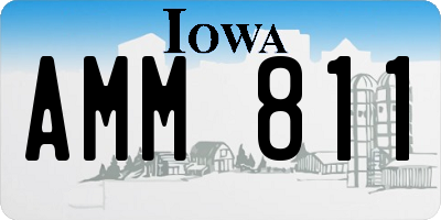 IA license plate AMM811