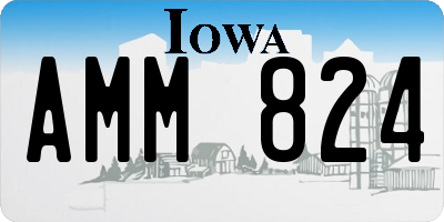 IA license plate AMM824
