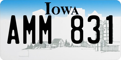 IA license plate AMM831