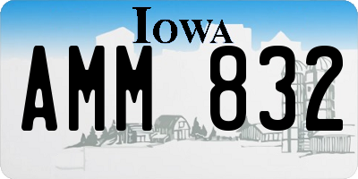 IA license plate AMM832