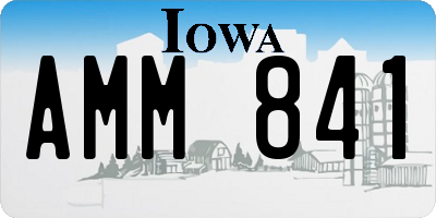IA license plate AMM841