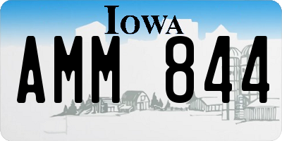 IA license plate AMM844