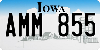 IA license plate AMM855