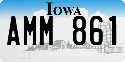 IA license plate AMM861