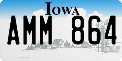 IA license plate AMM864