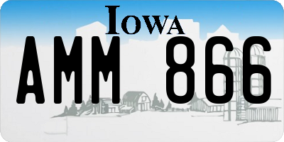 IA license plate AMM866