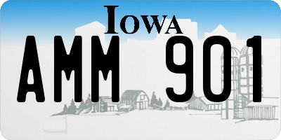 IA license plate AMM901
