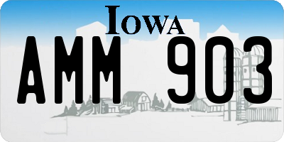 IA license plate AMM903