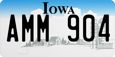 IA license plate AMM904