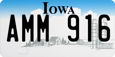 IA license plate AMM916