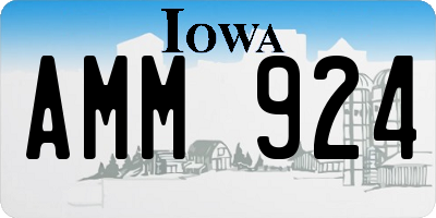 IA license plate AMM924