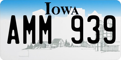 IA license plate AMM939
